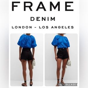 Frame Denim Le Brigette Black Shorts Size 30
